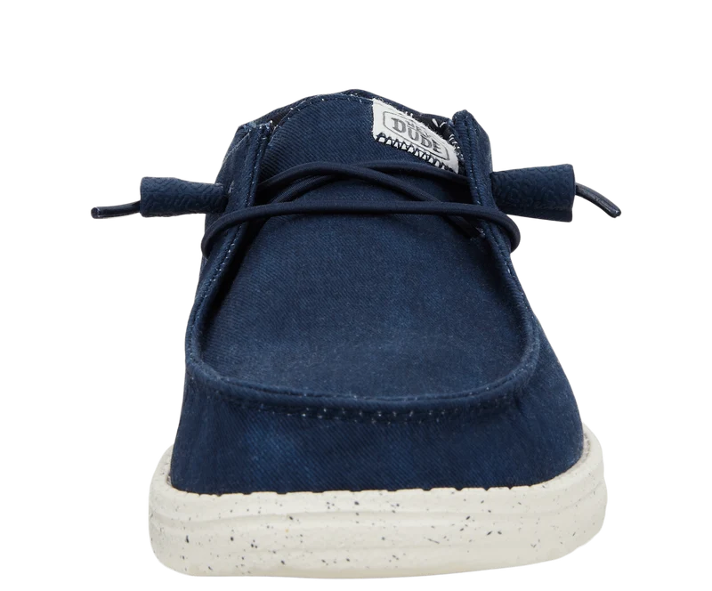 Hey Dude Damen-Mokassin Wendy aus Stretch-Canvas | Marineblau