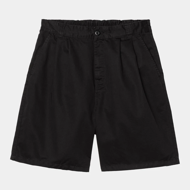 Carhartt WIP Herren Marv Lenexa Twill Shorts | Schwarz Stone Washed