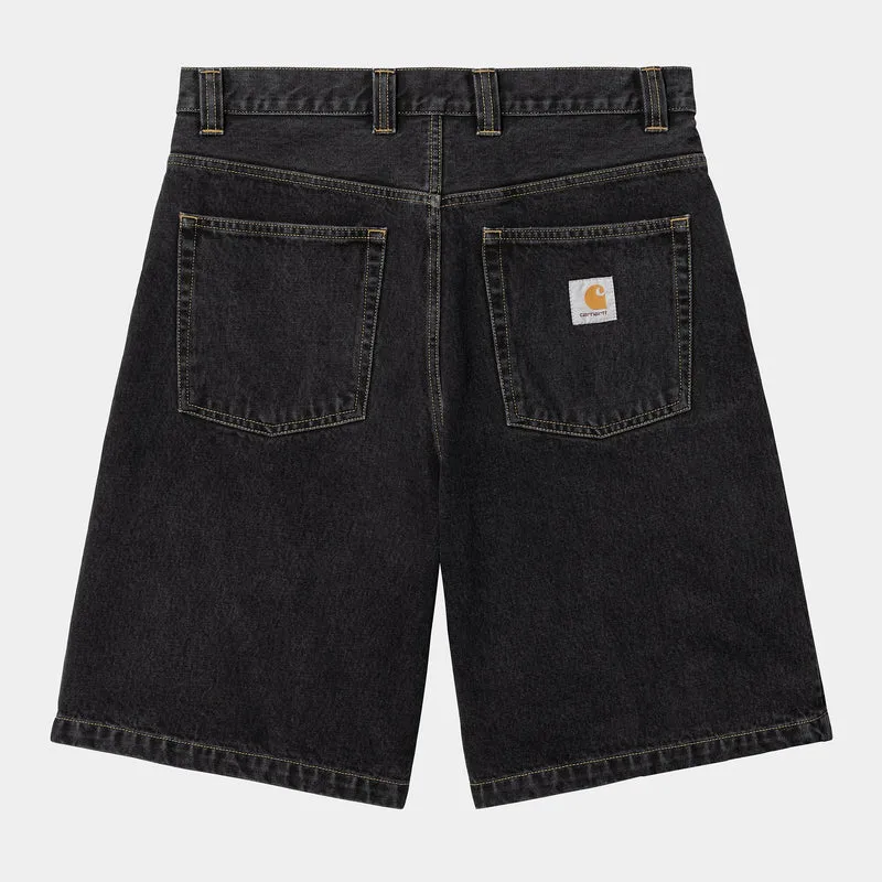Carhartt WIP Herren Brandon Smith Denim-Shorts | Schwarz Stone Washed