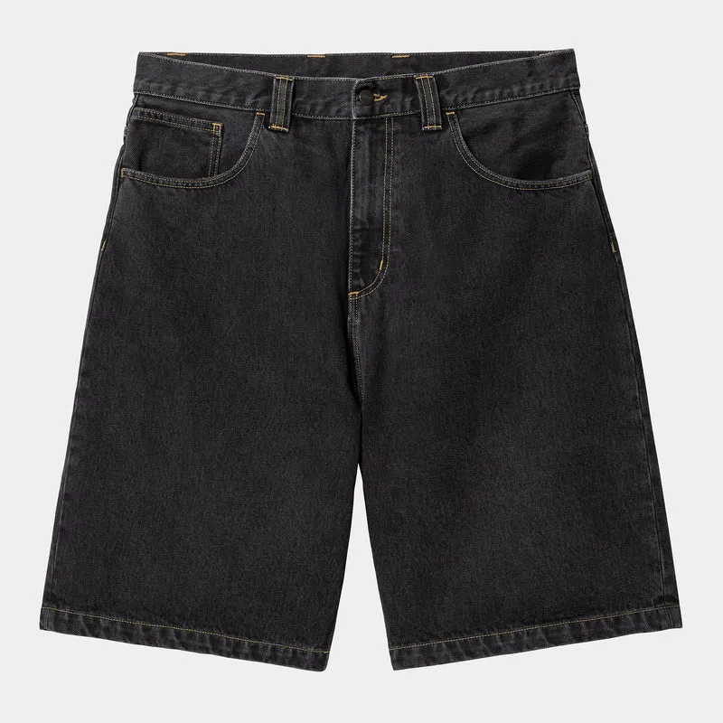 Carhartt WIP Herren Brandon Smith Denim-Shorts | Schwarz Stone Washed