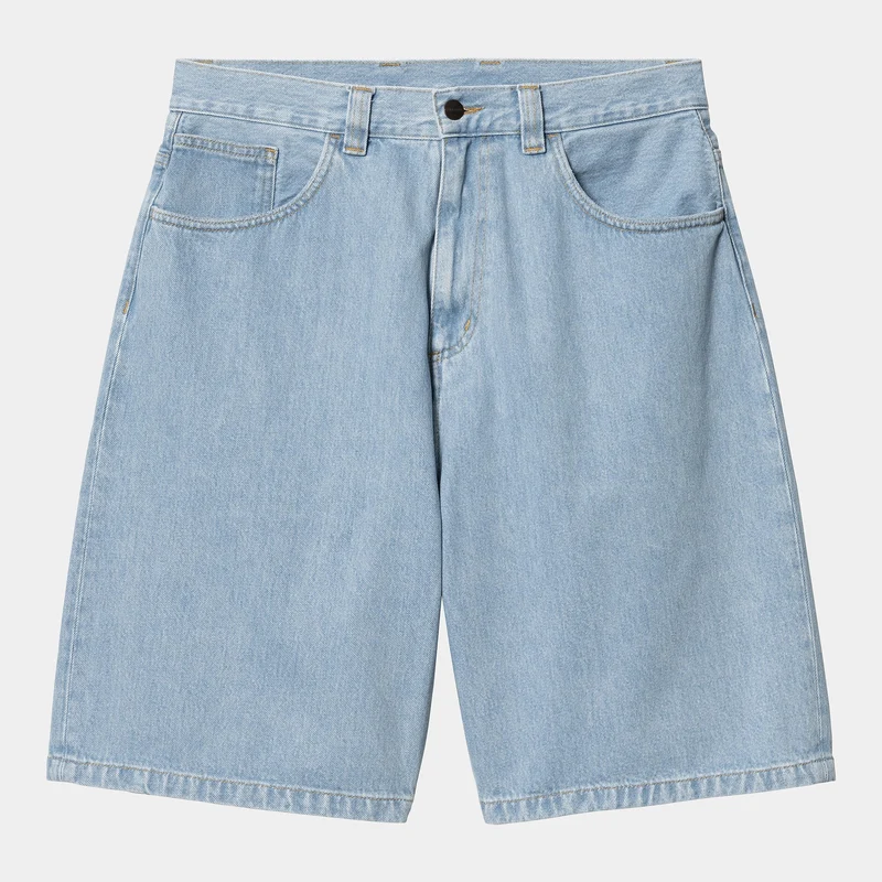 Carhartt WIP Herren Brandon Smith Denim-Shorts | Blau, Heavy Stone Bleached