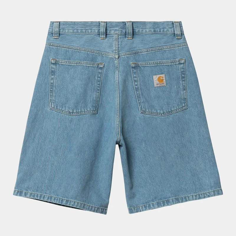 Carhartt WIP Herren Brandon Smith Denim-Shorts | Blauer Stein gebleicht