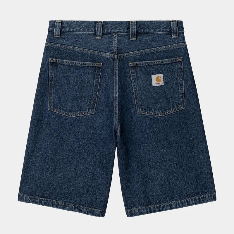Carhartt WIP Herren Brandon Smith Denim-Shorts | Blau Stone Washed