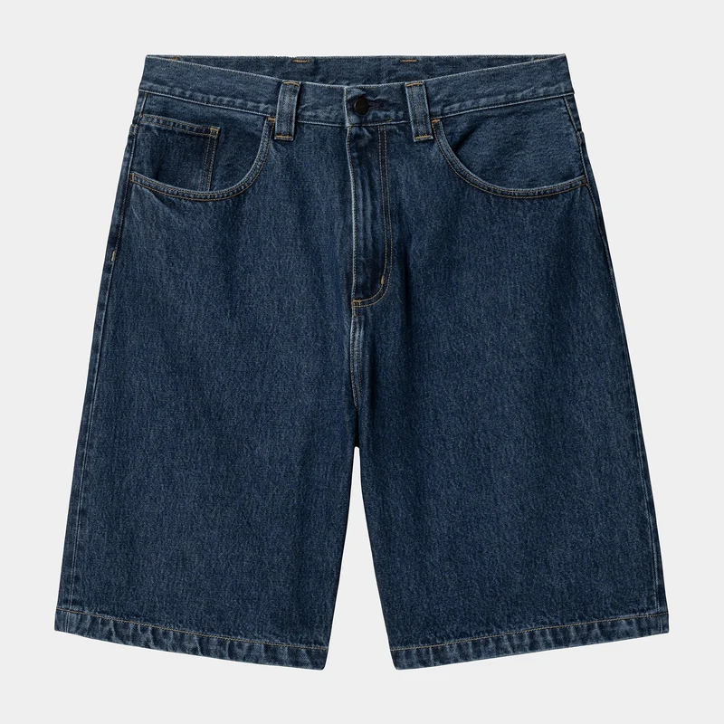 Carhartt WIP Herren Brandon Smith Denim-Shorts | Blau Stone Washed