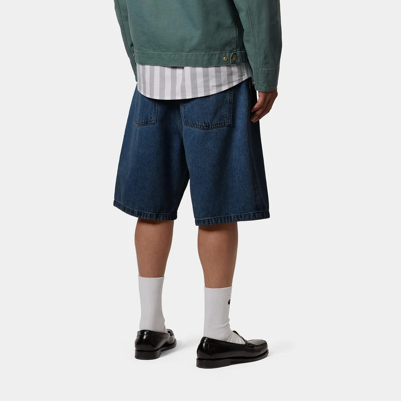Carhartt WIP Herren Brandon Smith Denim-Shorts | Blau Stone Washed