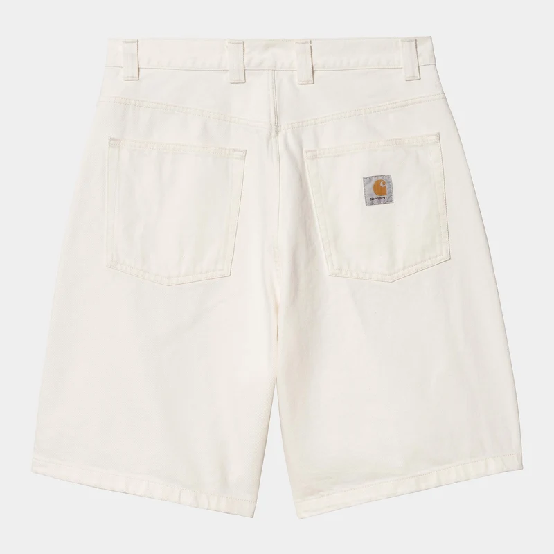 Carhartt WIP Herren Brandon Smith Denim-Shorts | Weiß
