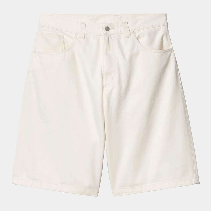 Carhartt WIP Herren Brandon Smith Denim-Shorts | Weiß