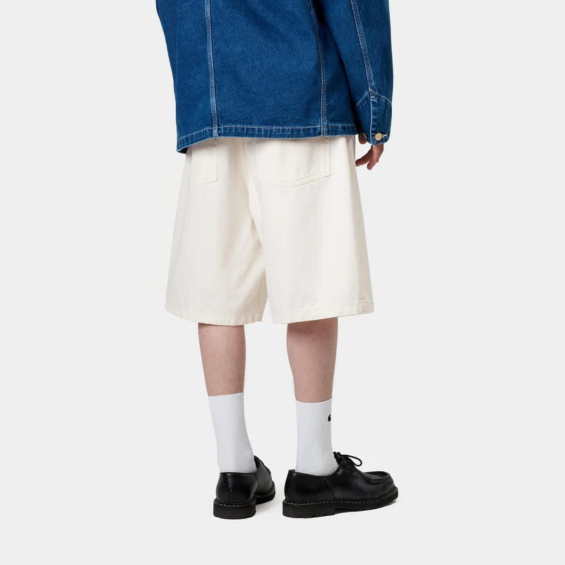 Carhartt WIP Herren Brandon Smith Denim-Shorts | Weiß
