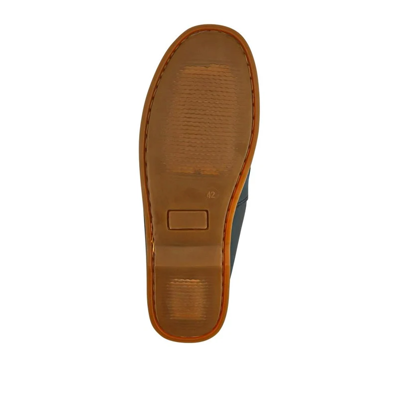 Casual Leather Boat Shoes - SHAFI41003 / 327 098 - Black