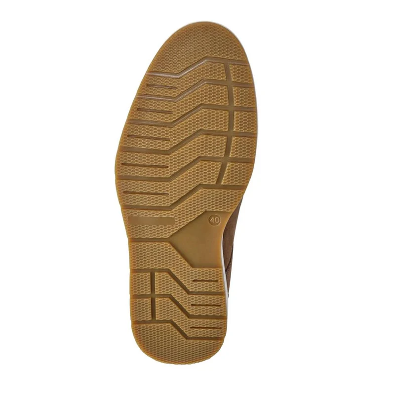 Cushioned Leather Lace-Up Shoes - ITAR41003 / 327 177 - Taupe