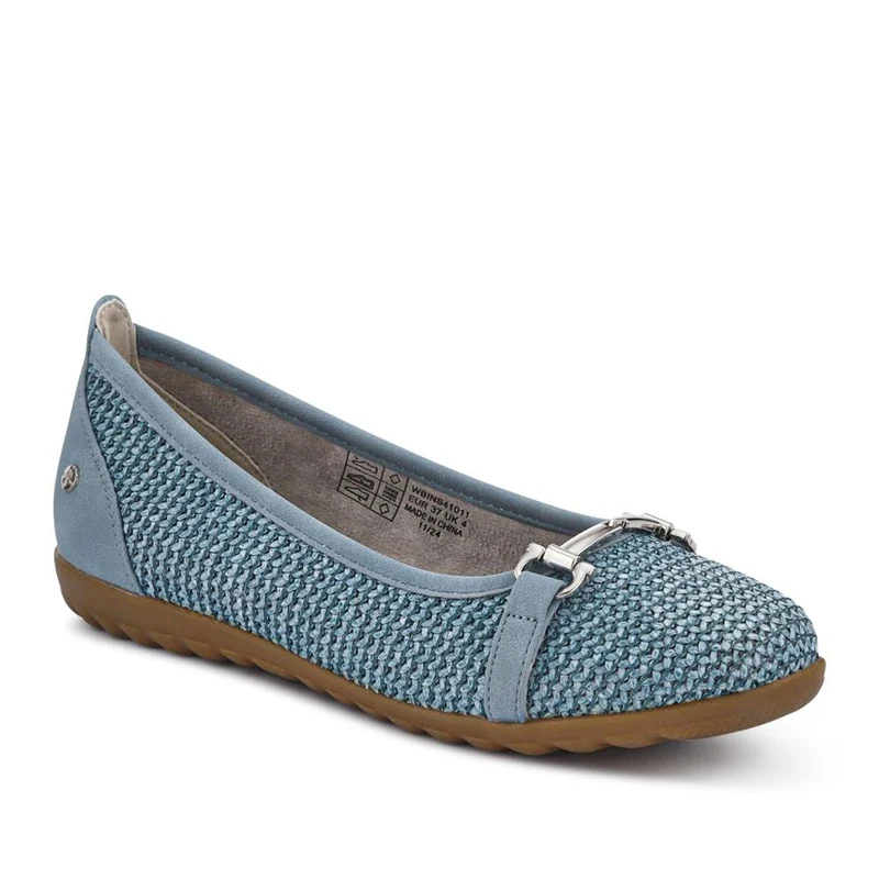 Buckle-Detailed Lightweight Pumps - WBINS41011 / 327 201 - Denim