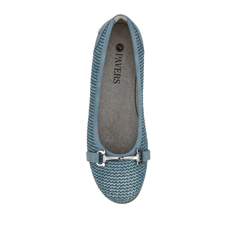 Buckle-Detailed Lightweight Pumps - WBINS41011 / 327 201 - Denim