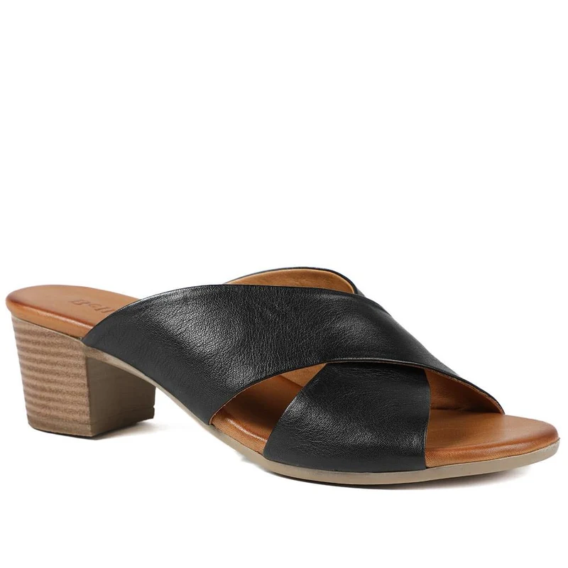 Smart Leather Mules - BELMET41004 / 327 230 - Black