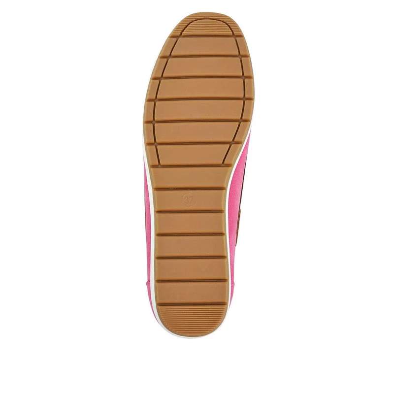 Bow Detailed Moccasins - BAIZH41038 / 327 316 - Fuschia