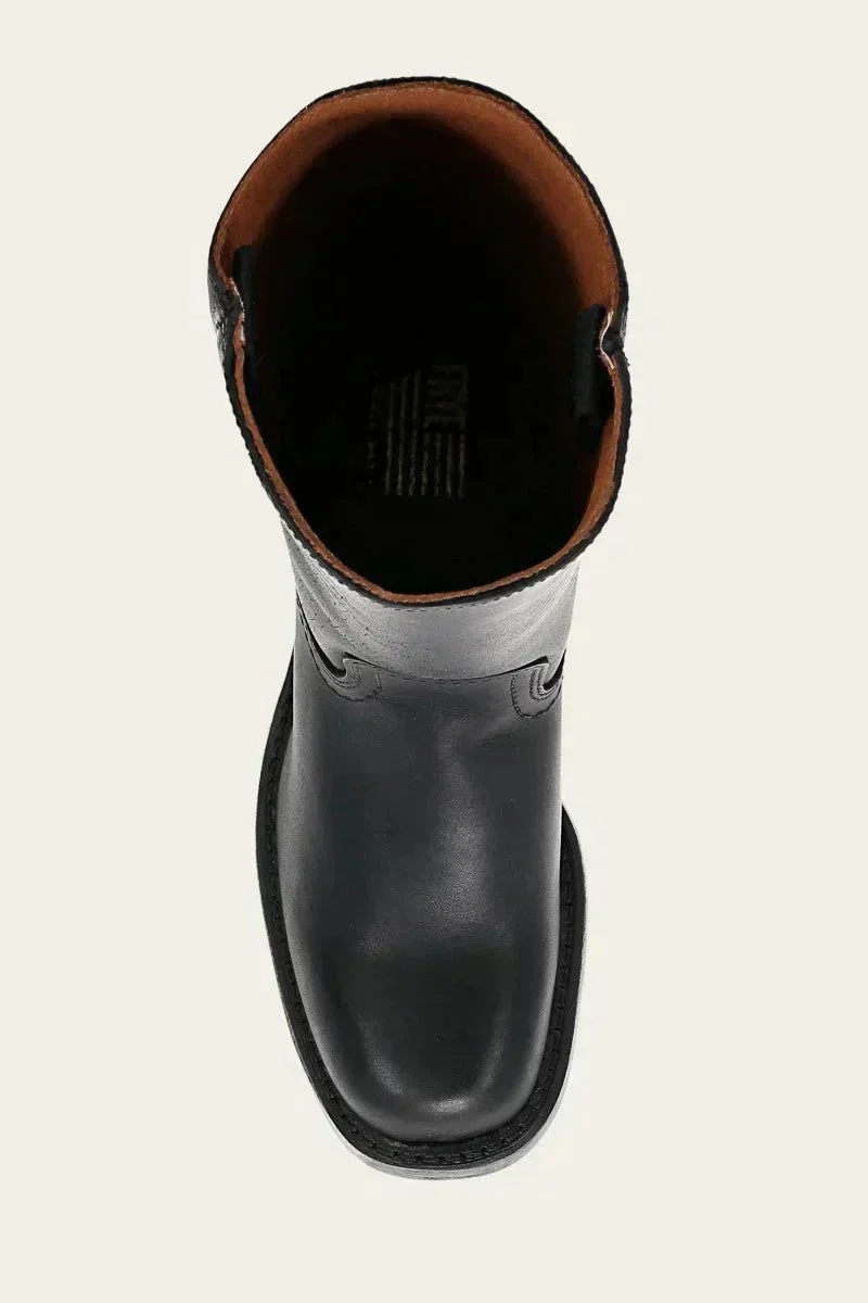 Luisa | Damen Kniehöhe Leder Stiefel Blockabsatz