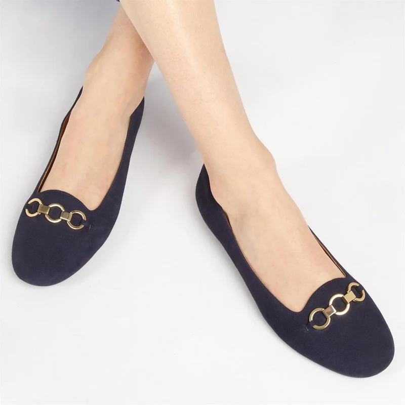 Sienne Leather Snaffle Loafers - SIENNE / 323 598 - Navy