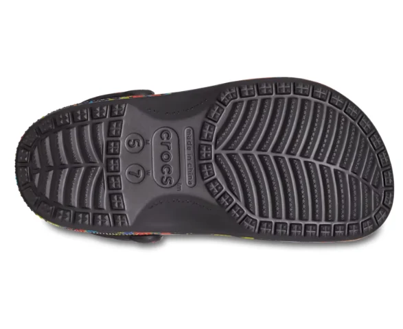 Crocs Unisex Classic Tie Dye Graphic Clog – Turq Tonic / Multi