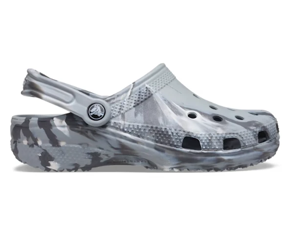 Crocs Unisex Classic Marbled Clog - Hellgrau / Mehrfarbig