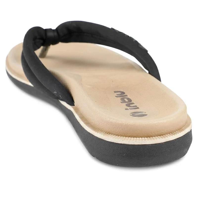 Inblu Lightweight Rubber Toe Post Sandals - INB43034 / 330 327 - Black