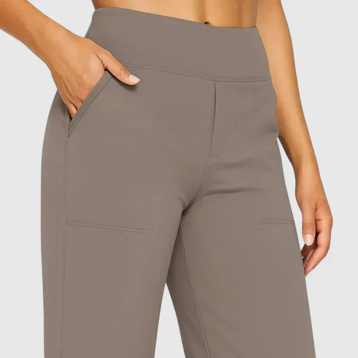 Nadine | Damen Weite Lounge-Hose mit Stretchbund