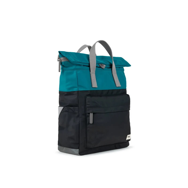 ROKA Kreativer Abfall Canfield B Marine/Schwarz Mittelgroße Tasche aus recyceltem Nylon