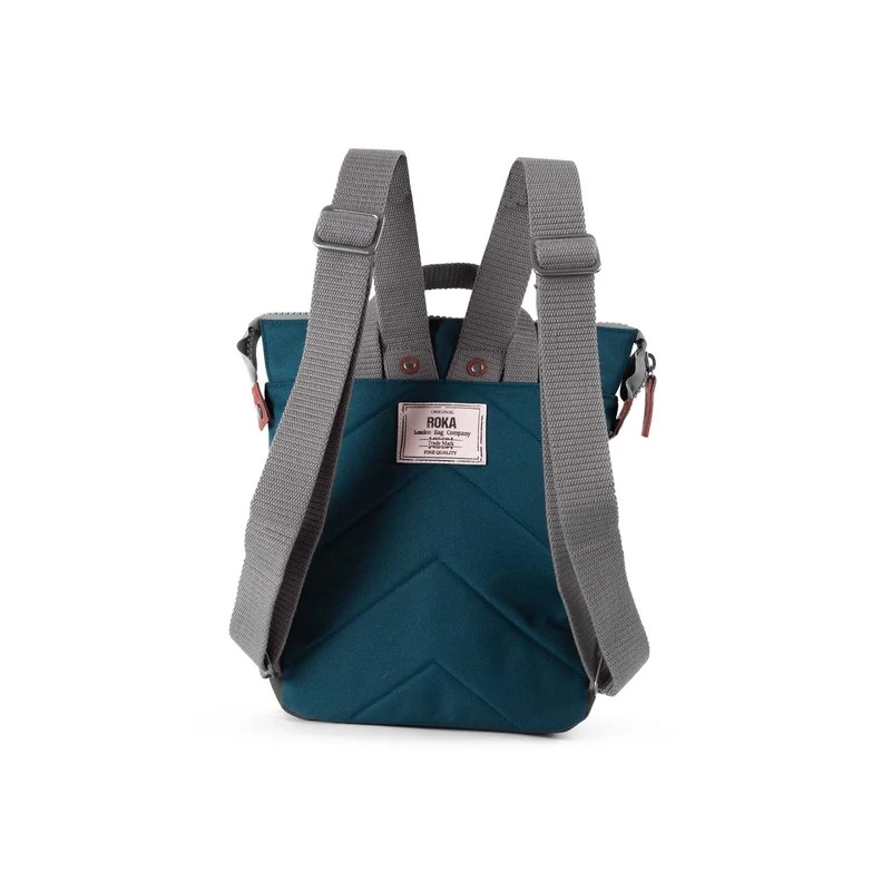 ROKA Bantry Kleine Tasche aus recyceltem Canvas, türkisfarben