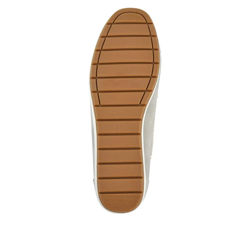 Bow Detailed Moccasins - BAIZH41038 / 327 316 - Light Grey