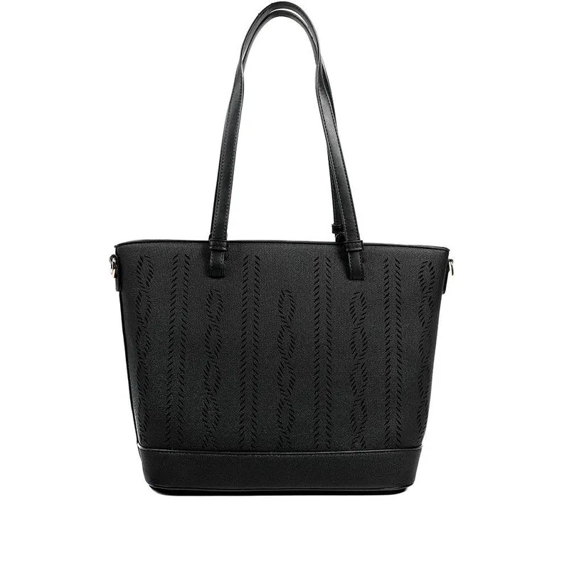 Patterned Daily Handbag - BELHETIA41006 / 327 412 - Black