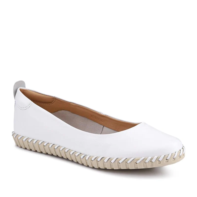 Lightweight Leather Pumps - BELBT41001 / 327 496 - White
