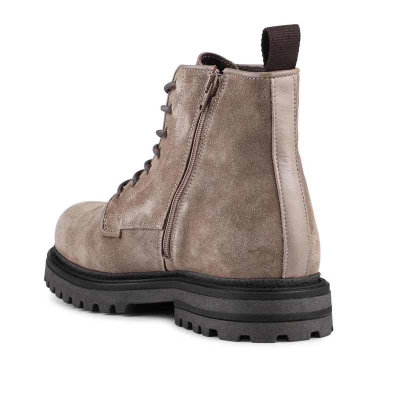 Elias Leather Lace-Up Boots - ELIAS / 328 080 - Taupe Suede