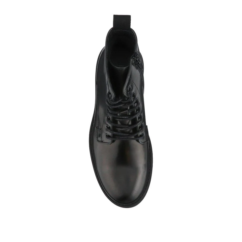 Elias Leather Lace-Up Boots - ELIAS / 328 080 - Black Leather