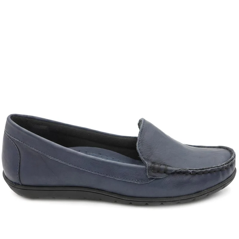 Premium Leather Moccasins - SIMIN43003 / 329 608 - Navy