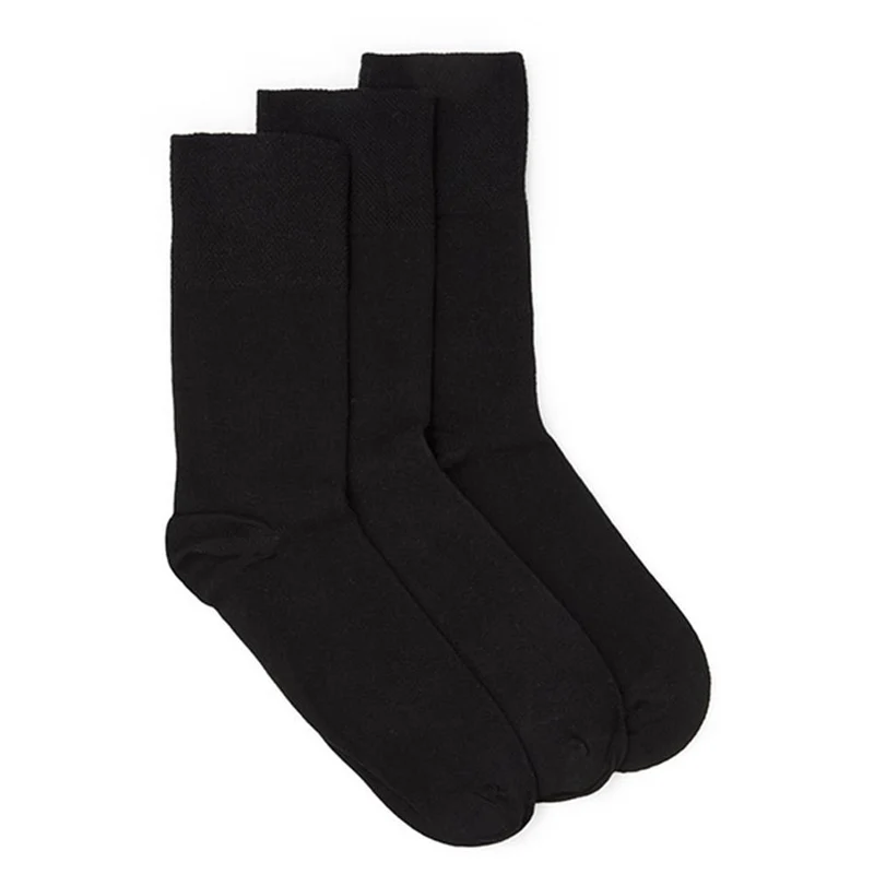 Ladies Diabetic Socks 3 Pack - DAVJA27002 / 313 220 - Black