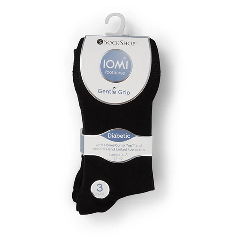 Ladies Diabetic Socks 3 Pack - DAVJA27002 / 313 220 - Black
