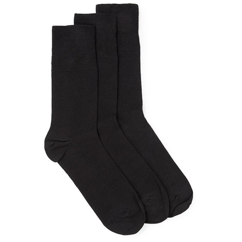 Men's Diabetic Socks - DAVJA27000 / 313 219 - Black