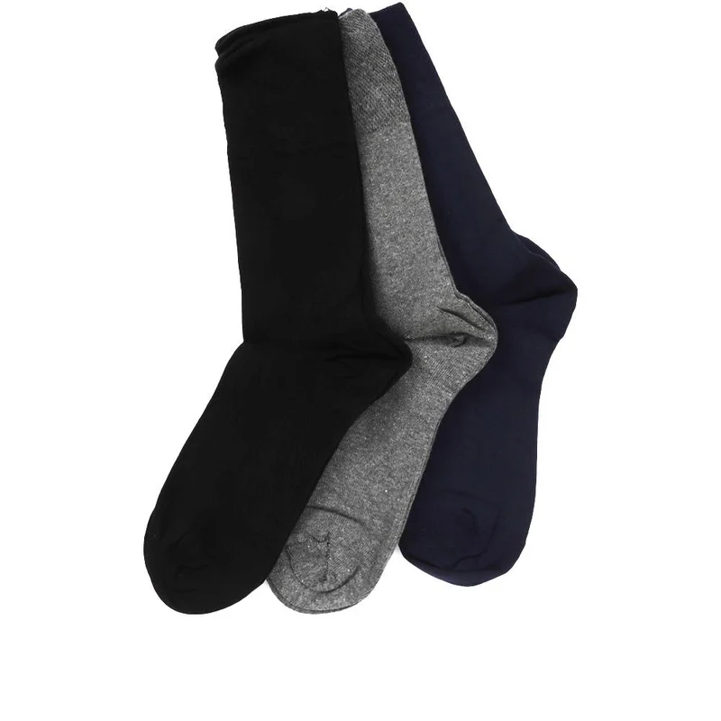 Men's Diabetic Socks - DAVJA27000 / 313 219 - Grey Multi