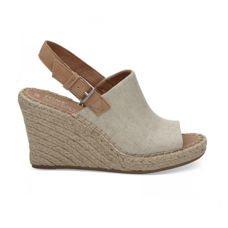 TOMS Monica Damen-Plateau-Keil-Sandale – natürliches Oxford