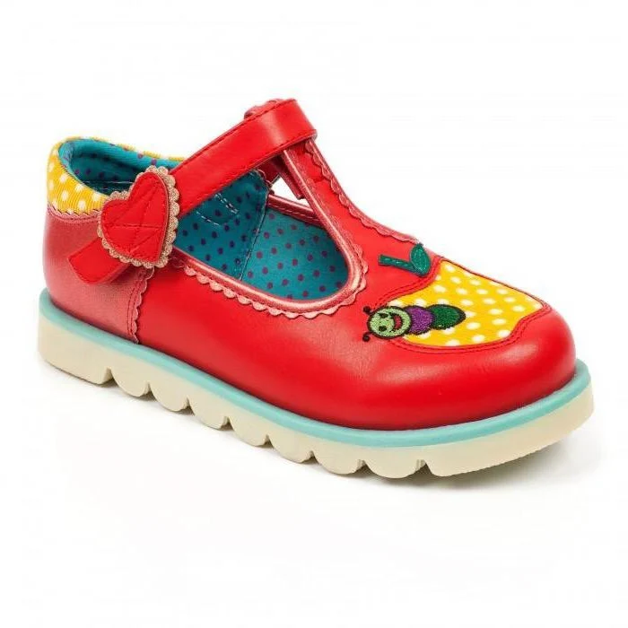 Irregular Choice Apple Of My Eye Schuh für Kinder – Rot
