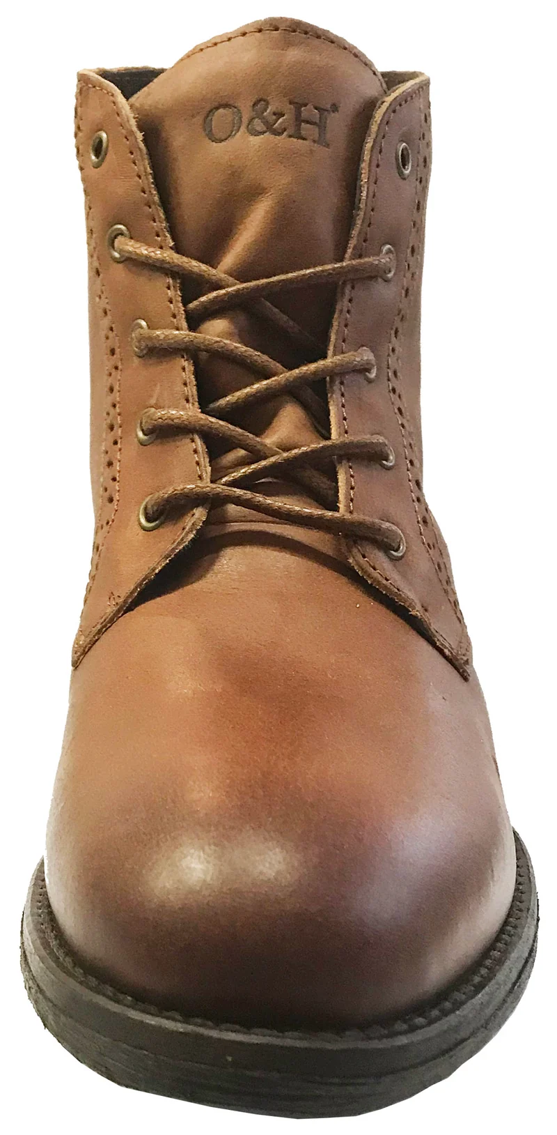 Oak & Hyde-Ridge-Spitze-Cognac-Leder-Chelsea-Stiefel