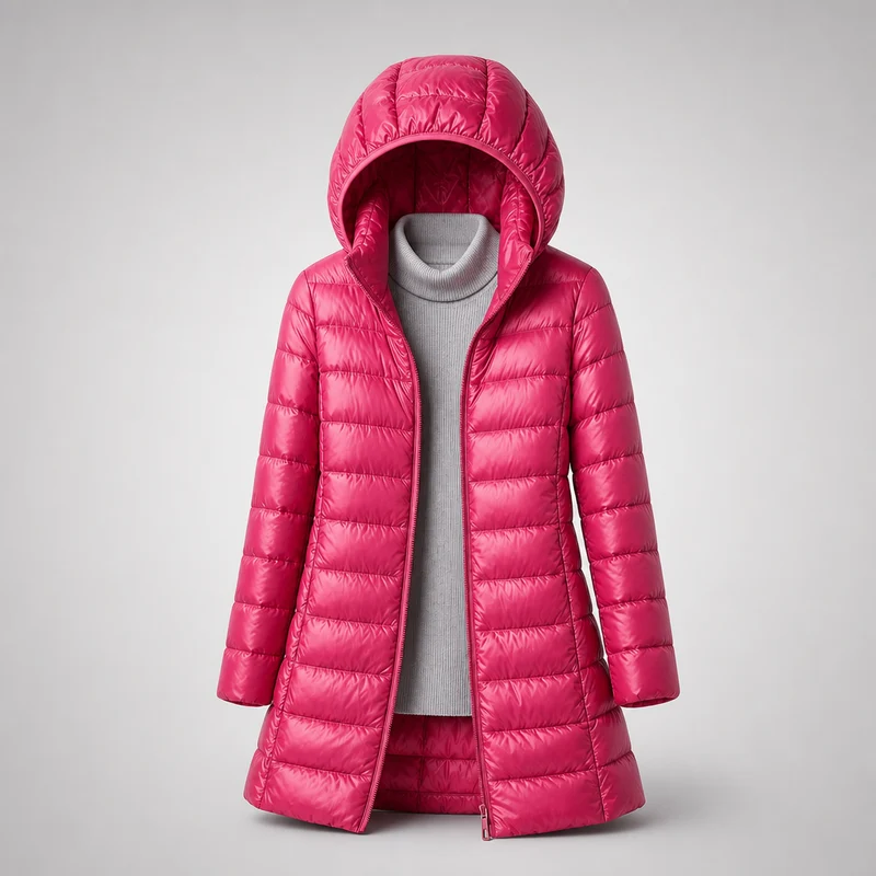 Damen ultraleichte Daunenjacke
