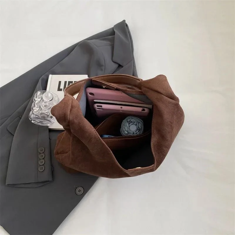 Venice Damen Tote Bag aus Veloursleder