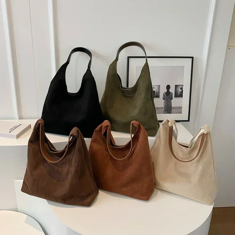 Venice Damen Tote Bag aus Veloursleder