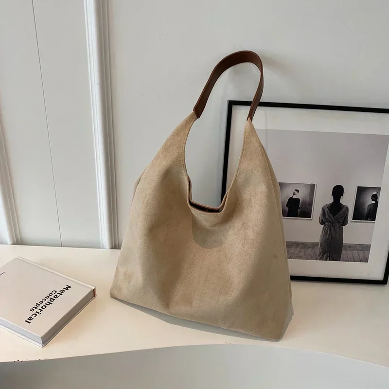 Venice Damen Tote Bag aus Veloursleder