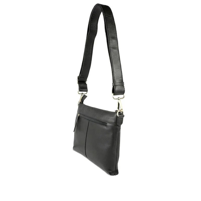 Wynne Leather Crossbody Bag - WYNNE / 329 240 - Black Leather