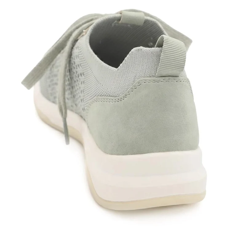 Breathable Lace Up Sporty Trainers - WBINS43070 / 329 264 - Khaki