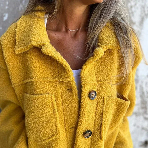 Damen kurze Jacke mit Reverskragen lässig für den Alltag