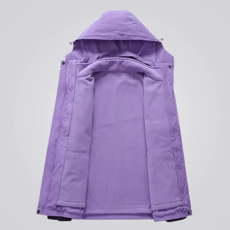 Damen 3 in 1 Jacke wasserdicht mit Kapuze