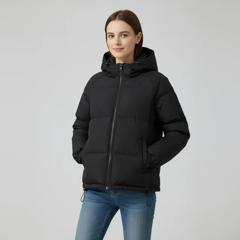 Mariette Damen Winterjacke mit Kapuze