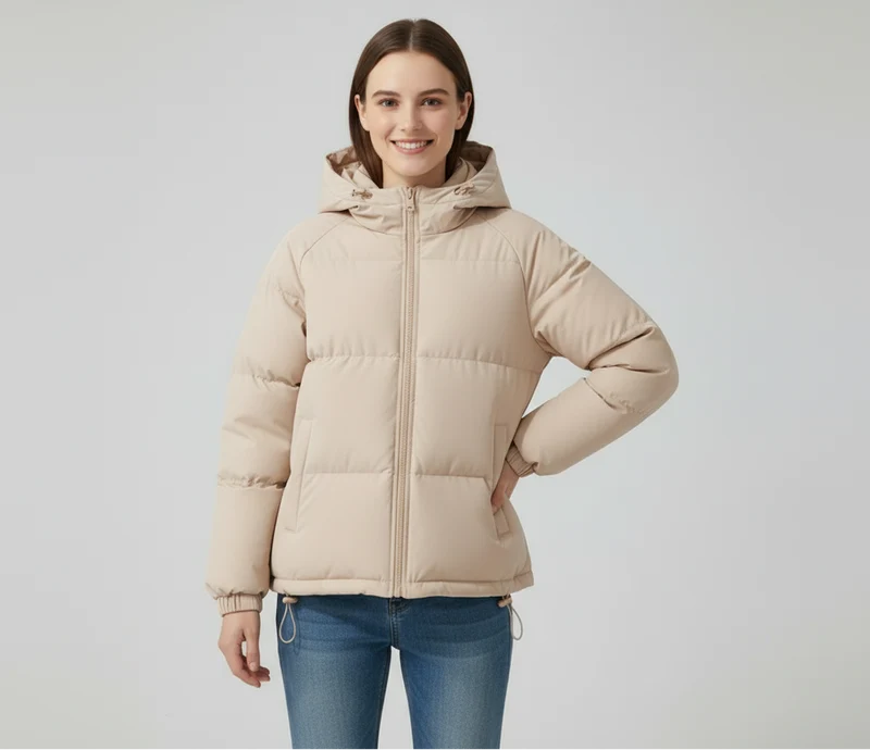 Mariette Damen Winterjacke mit Kapuze