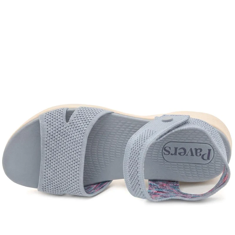 Pop Fasten Active Wedge Heel Sandals - BAIZH43025 / 329 329 - Blue
